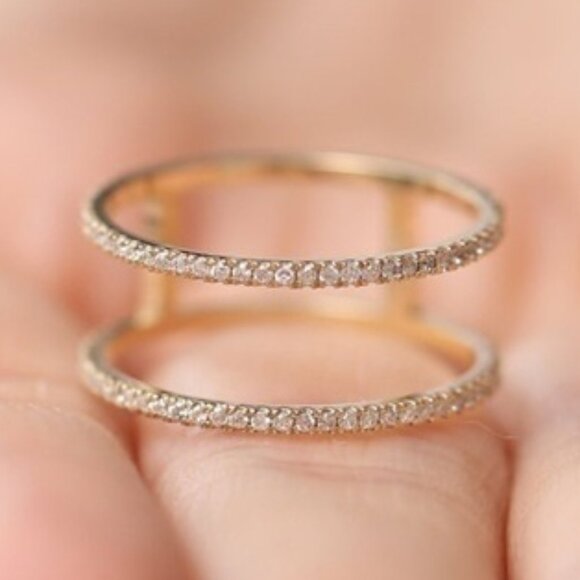 Gorgeous Wedding Party Luxury Gold Plated Ring for Women, VIP554 - Picture 2 of 4